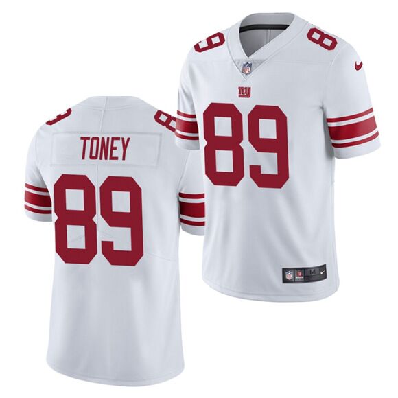 Men's New York Giants #89 Kadarius Toney White Vapor Untouchable Limited Stitched NFL Jersey